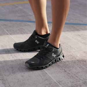 On Cloud X - Mens Running Shoes - Black/Asphalt