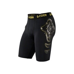 G-Form Pro-X Protective Youth Compression Shorts - Black/Yellow