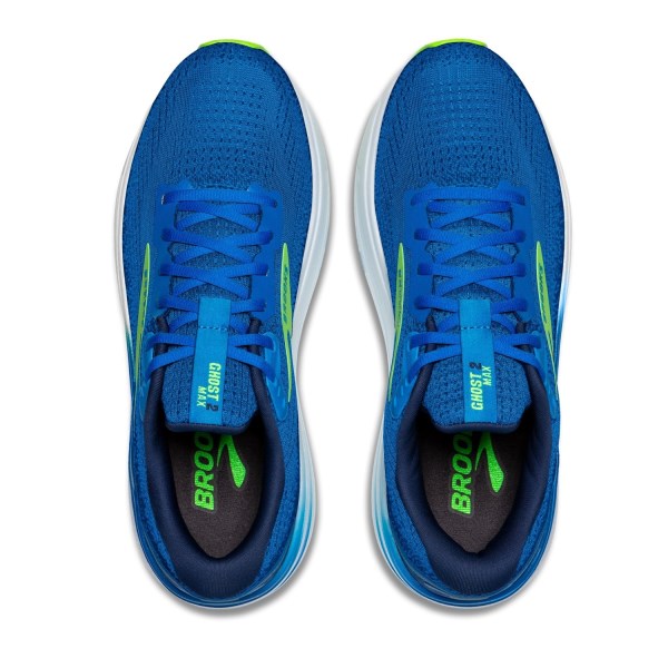 Brooks Ghost Max 2 - Mens Running Shoes - Blue/Green Gecko/PC