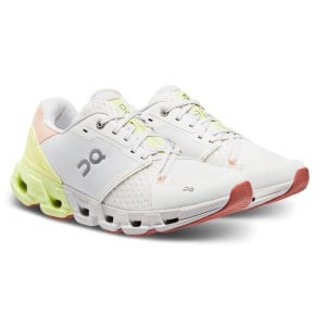 On Cloudflyer 4 - Womens Running Shoes - White/Hay