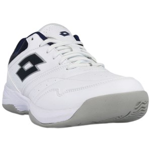 Lotto Court Logo XVIII - Mens Court Shoes - White/Navy