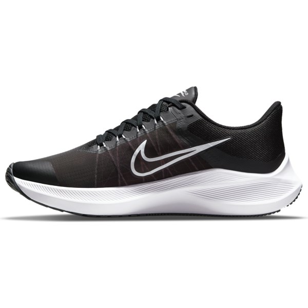 Nike Winflo 8 - Mens Running Shoes - Black/White/Dark Smoke Grey