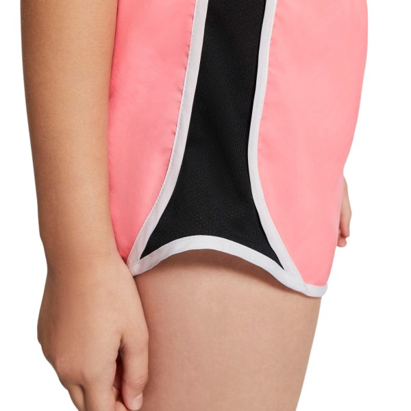 Nike Dri-Fit Tempo Kids Girls Running Shorts - Pink Gaze/Black/White