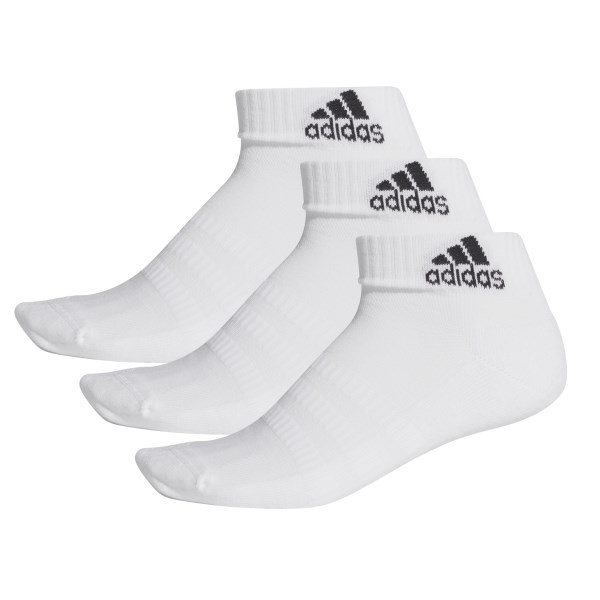 Adidas Cushion Ankle Socks - 3 Pairs - White