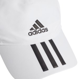 Adidas Aeroready 4Athletes 3-Stripes Baseball Cap - White/Black