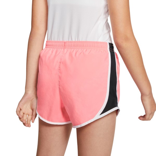 Nike Dri-Fit Tempo Kids Girls Running Shorts - Pink Gaze/Black/White