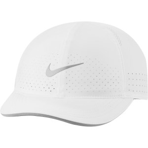 Nike Featherlight Womens Running Cap - White/Reflective Silver