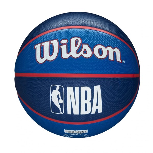 Wilson Philadelphia 76ers NBA Team Tribute Outdoor Basketball - Size 7 - Navy/Royal Blue