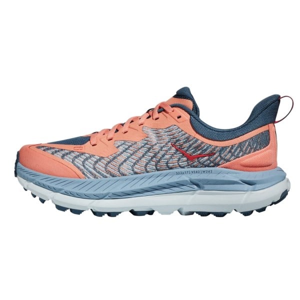 Hoka Mafate Speed 4 - Womens Trail Running Shoes - Papaya/Real Teal