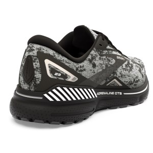 Brooks Adrenaline GTS 23 Knit - Womens Running Shoes - White/Grey/Black