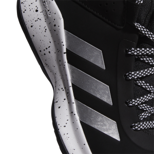 Adidas Cross Em Up 5 Wide - Kids Basketball Shoes - Core Black/Silver Metalic/White