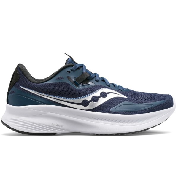 Saucony Guide 15 - Mens Running Shoes - Navy/Silver | Sportitude