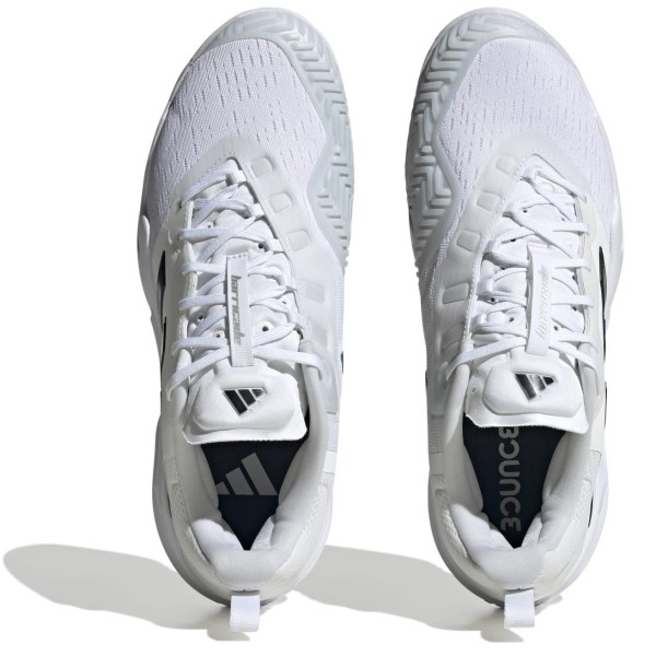 Adidas Barricade - Mens Tennis Shoes - Cloud White/Core Black/Matte Silver