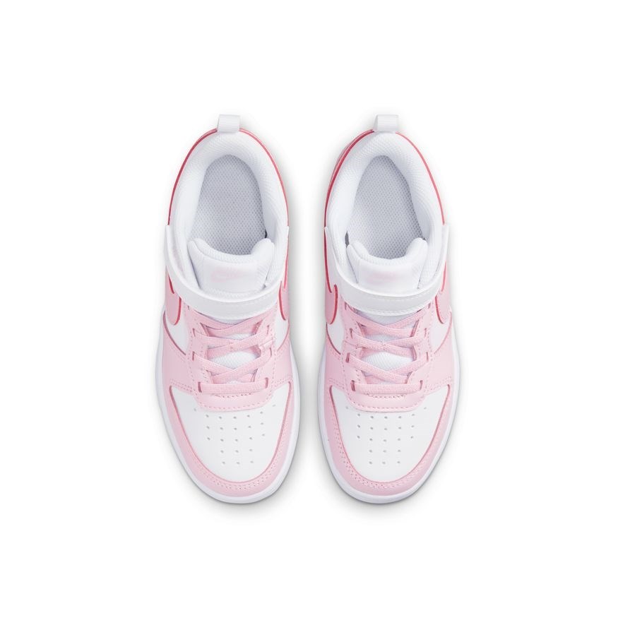 Nike Court Borough Low 2 SE PSV - Kids Sneakers - White/Pink Foam ...