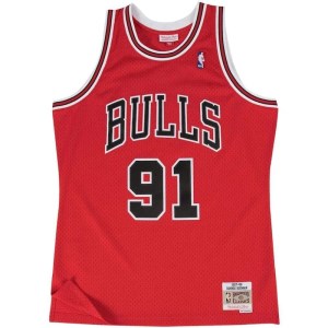 Mitchell & Ness Chicago Bulls Dennis Rodman 1997-98 NBA Swingman Mens Basketball Jersey - Red