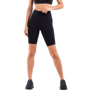 2XU Form Stash Hi-Rise Womens Compression Bike Shorts - Black/Black