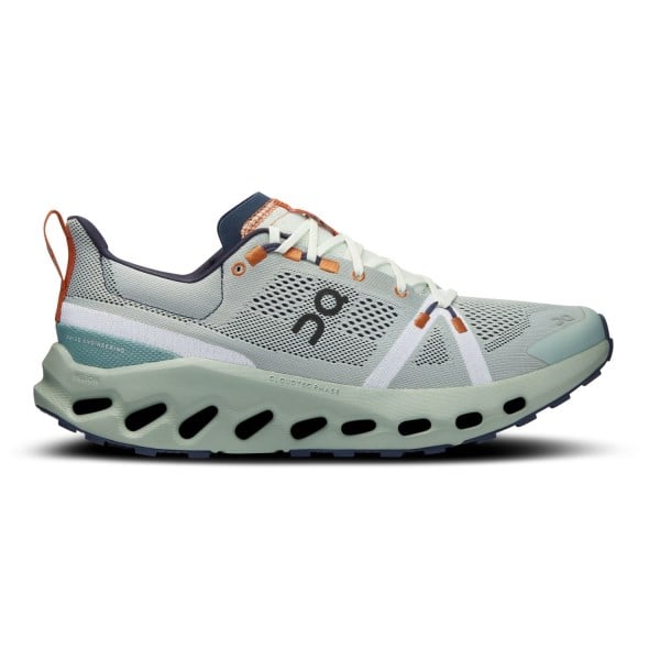 On Cloudsurfer Trail - Mens Trail Running Shoes - Aloe/Mineral