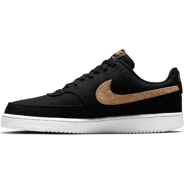 Nike Court Vision Low Canvas - Mens Sneakers - Black/Multi-Color/Twine/White