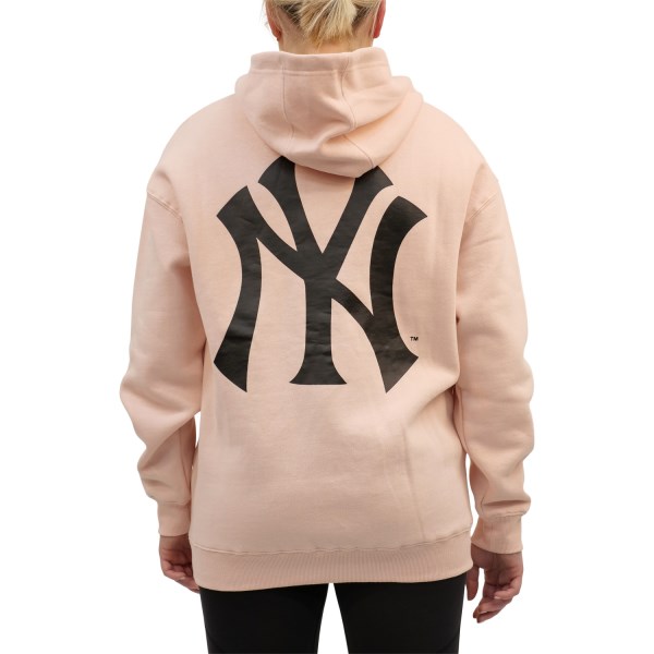 Majestic New York Yankees Logo Womens Baseball Hoodie - Pink