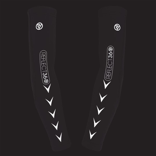 Proviz Reflect360 Elite Arm Warmers - Black/Silver