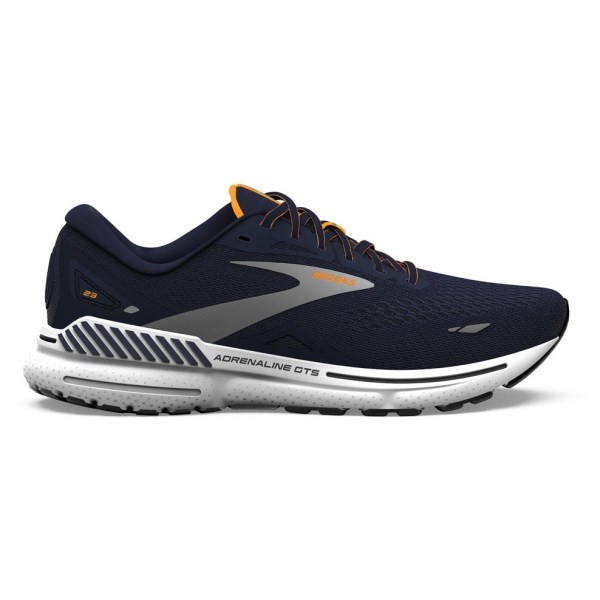 Brooks Adrenaline GTS 23 - Mens Running Shoes - Navy/Saffron