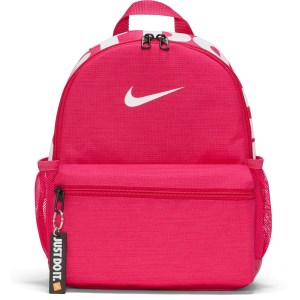 Nike Brasilia JDI Kids Mini Backpack Bag - Fireberry/White