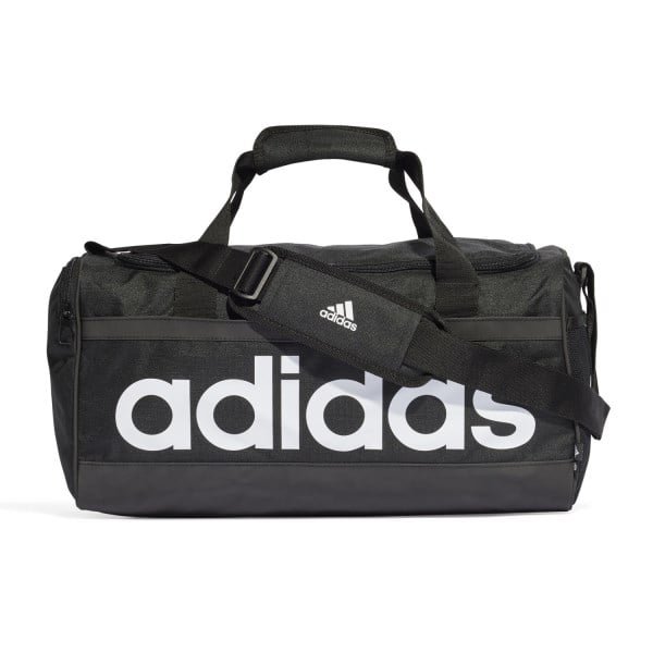 Adidas Essentials Linear Duffel Bag - Black/White | Sportitude