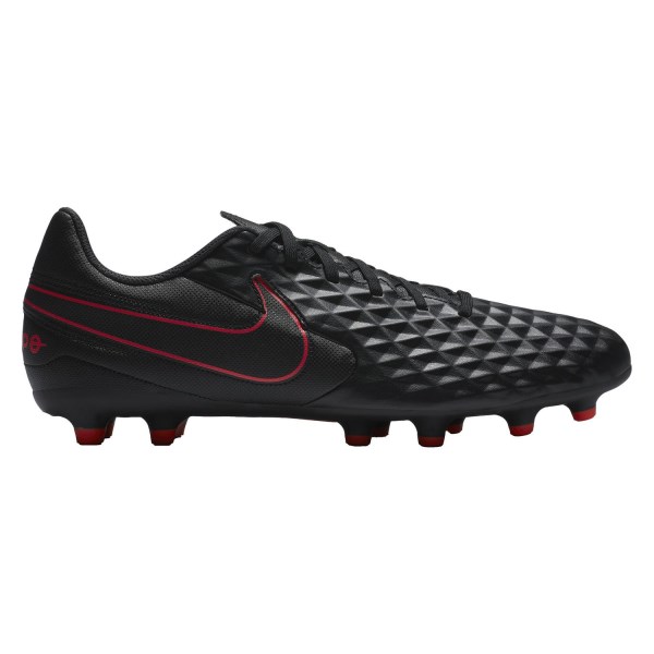 Nike Tiempo Legend 8 Club FG/MG - Mens Football Boots - Black/Smoke Grey/Chile Red