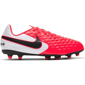 Nike Jr Tiempo Legend 8 Club FG/MG - Kids Football Boots - Laser Crimson/Black/White