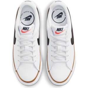 Nike Court Legacy GS - Kids Sneakers - White/Black/Desert Ochre