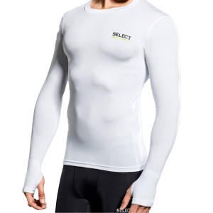 Select Profcare Mens Long Sleeve Compression Top - White