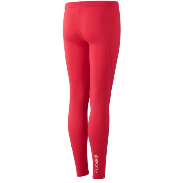 Skins Series-1 Youth Kids Compression Long Tights - Red