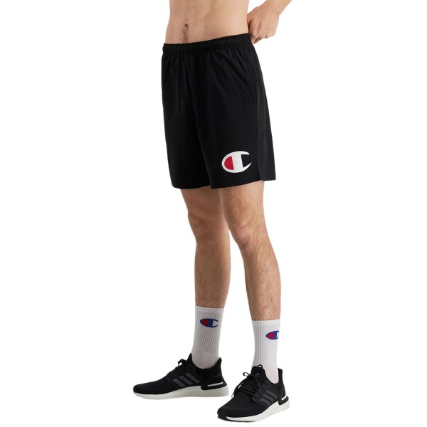Champion Big C Logo Mens Jersey Shorts - Black
