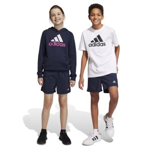 Adidas Essentials Small Logo Chelsea Kids Training Shorts - Legend Ink/White