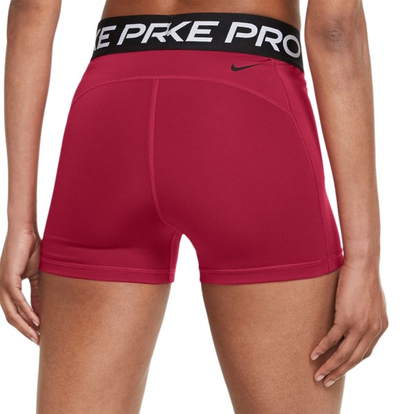 Nike Pro Dri-Fit 3 Inch Graphic Womens Training Shorts - Mystic Hibiscus/Black/White