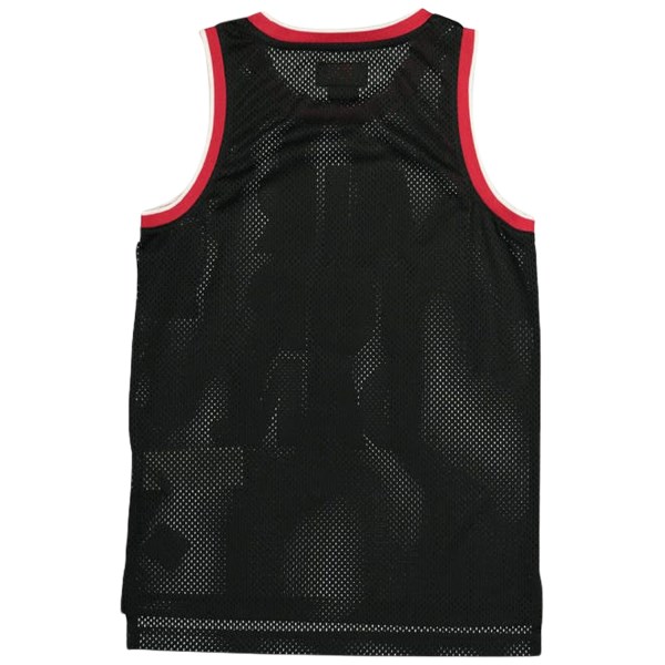 Jordan Air Mesh Kids Basketball Tank Top - Black/White/Red