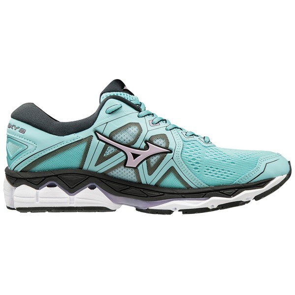 Mizuno Wave Sky 2 - Womens Running Shoes - Angel Blue/Lavender Frost