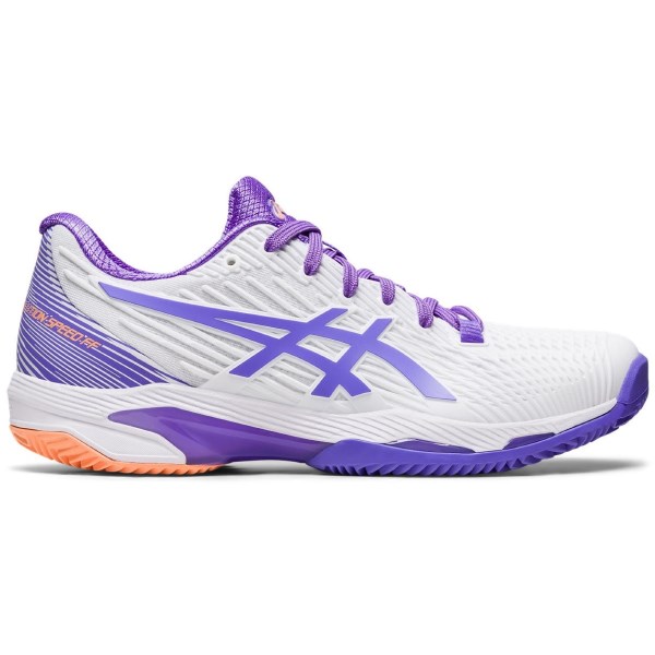 Asics Gel Solution Speed FF 2 Clay - Womens Tennis Shoes - White/Amethyst