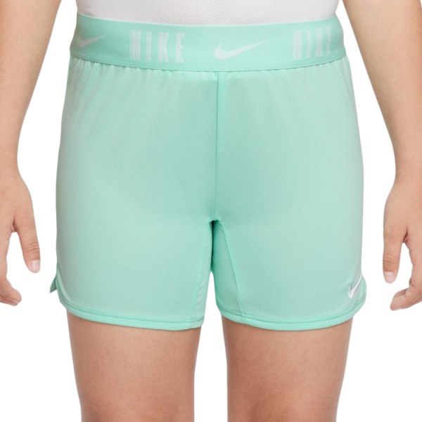 Nike Dri-Fit Trophy 6 Inch Kids Girls Training Shorts - Mint Foam/White