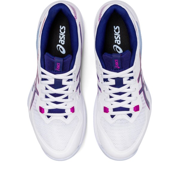 Asics Gel Tactic - Womens Indoor Court Shoes - White/Dive Blue