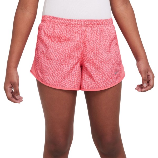 Nike Dri-Fit Tempo Kids Girls Running Shorts - Sea Coral/Reflective Silver