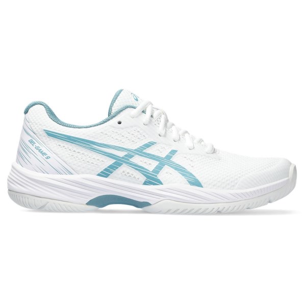 Asics Gel Game 9 - Womens Netball Shoes - White/Gris Blue | Sportitude