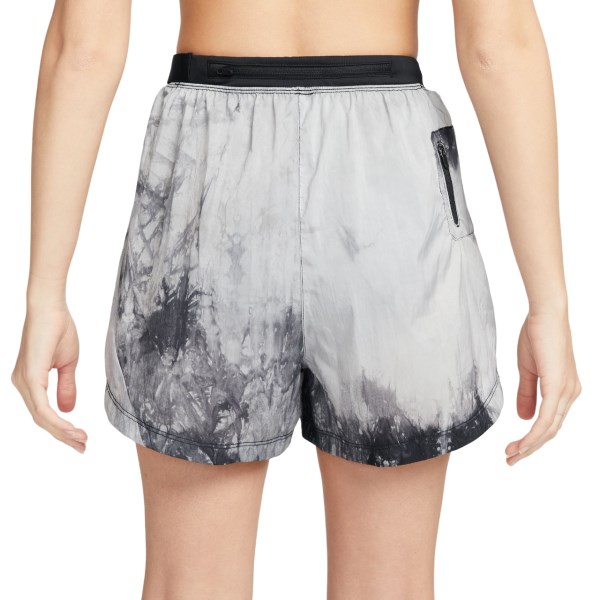 Nike Dri-Fit Repel Mid-Rise 3 Inch Brief-Lined Womens Trail Running Shorts - Black/Photon Dust