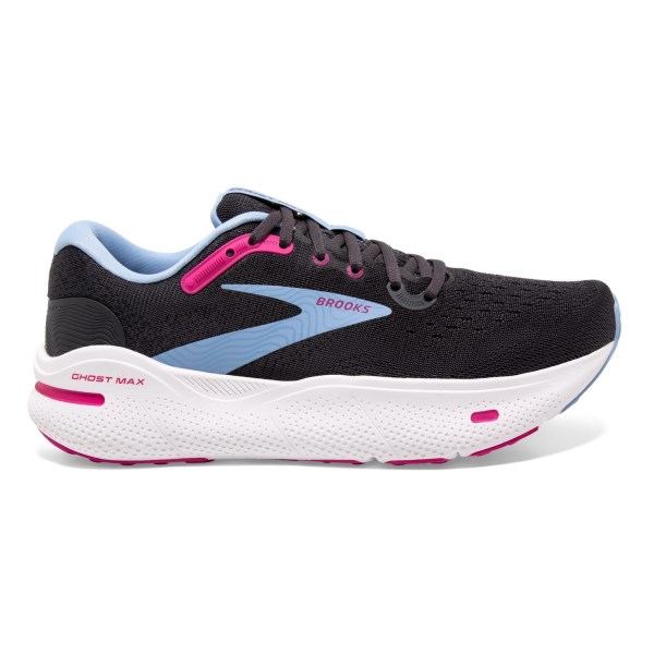 Brooks Ghost Max - Womens Running Shoes - Ebony/Open Air/Lilac Rose ...