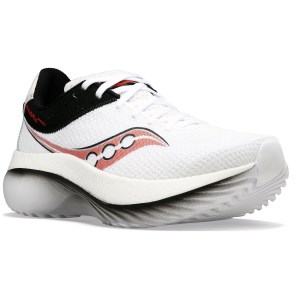 Saucony Kinvara Pro - Mens Running Shoes - White/Infrared