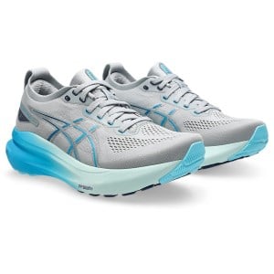 Asics Gel Kayano 31 - Womens Running Shoes - Piedmont Grey/Digital Aqua