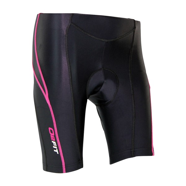 o2fit Womens Cycling Shorts - Black/Pink