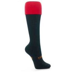 Thinskins Technical Football Socks - Black/Red Top
