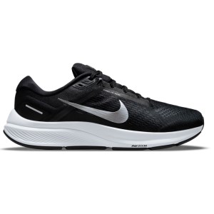 Nike Air Zoom Structure 24 - Mens Running Shoes - Black/Metallic Silver/Off Noir