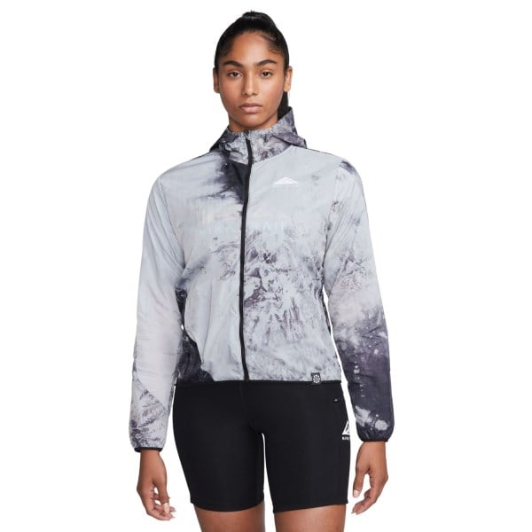 Nike Dri-Fit Repel Womens Trail Running Jacket - Black/Photon Dust